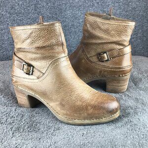 Dansko Women's Hayley Milled Calf Tan Distressed Leather BootSz 6.5